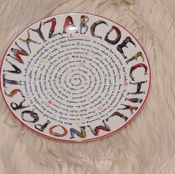 1995 Williamsburg Hotch Potch Alphabet Plate - Picture 2 of 3